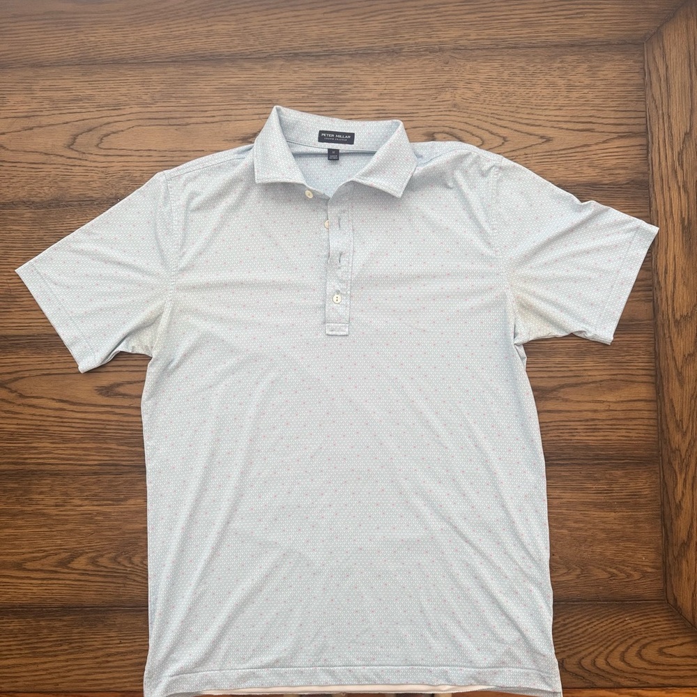Peter Millar Crown Crafted Performance light blue polo